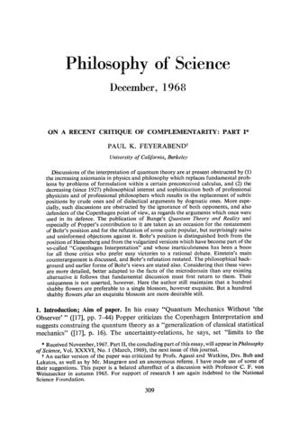 On a Recent Critique of Complementarity