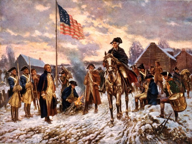 American Army leaves Valley Forge