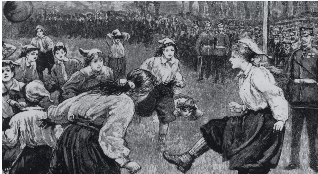 Primer partido del futbol femenino