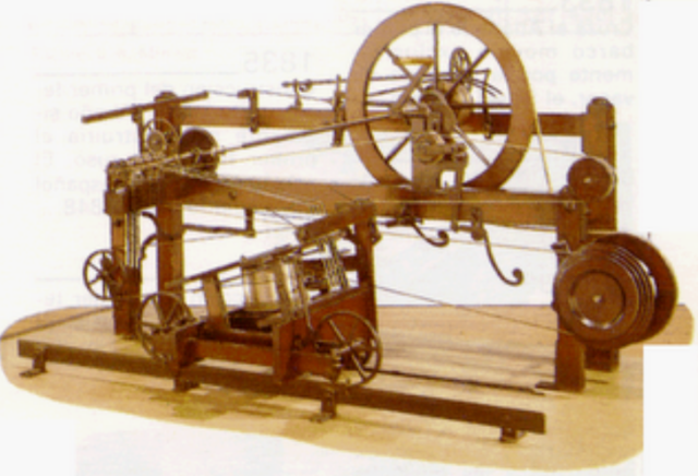 Edmund Cartwright inventa el telar mecánico