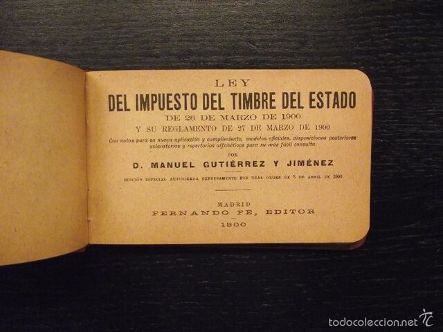 LEY DEL IMPUESTO DEL TIMBRE