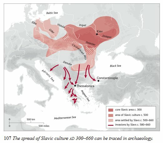 Začetek priseljevanja Slovanov v Evropo