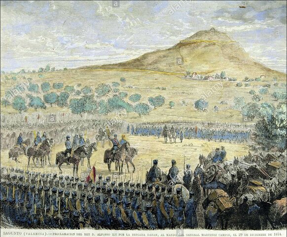 Pronunciamiento De Martínez Campos En Sagunto