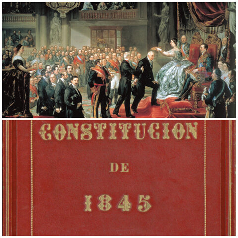 1845  Constitución moderada