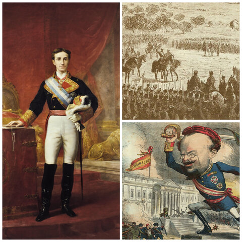 Golpe de Estado. Dictadura de Serrano (enero)/ Pronunciamiento de Sagunto (diciembre)/ Alfonso XII es proclamado rey