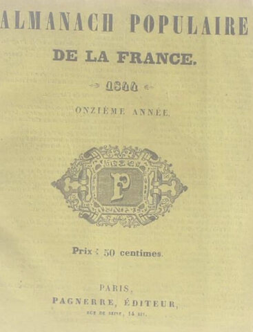 Publie un article dans 'L'Almanach Populaire de la France'