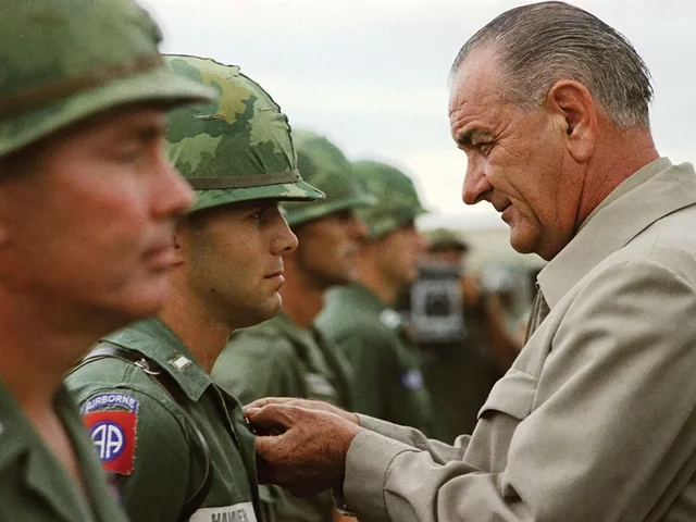 LBJ Ordered 1st troops to Vietnam