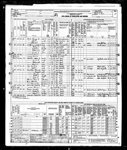 Alice living with Thomas and Minnie 1950 census