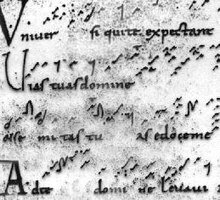 Primers signes per representar notes.