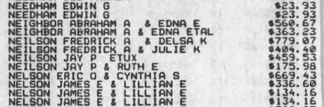 Delinquent Taxes on Aframe and Lot 5