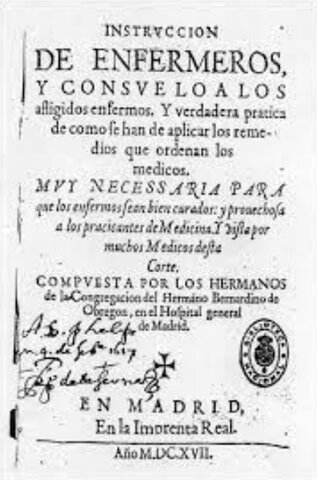 Enfermería y enfermeros españoles en los siglos XVI y XVII
