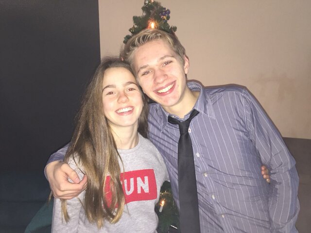 Eerste kerstboomfoto