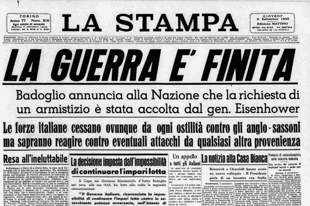 Armistizio Seconda Guerra Mondiale