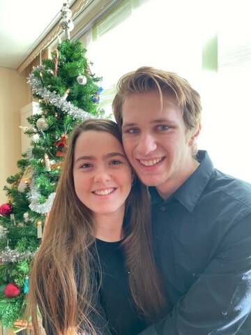 Een late kerstboomfoto