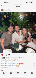 Chichi's grand debut in Tatou's insta