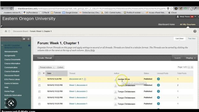 First Time Teaching Online