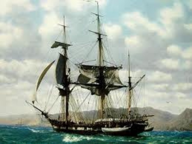HMS Beagle and Charles Darwin