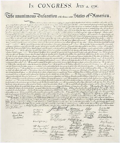 Declaration of independence