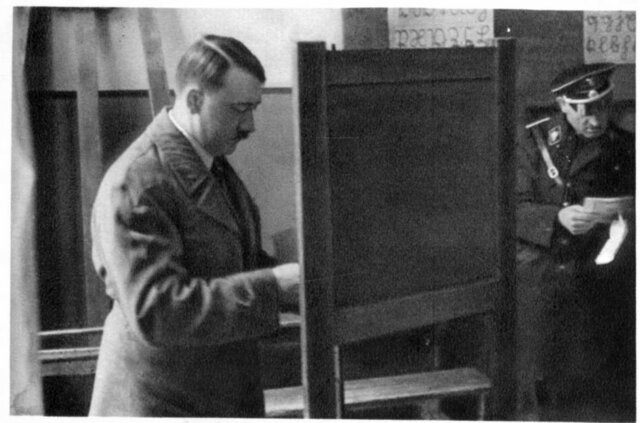 Reichstag elections: the Nazis gain 44 percent of the vote.