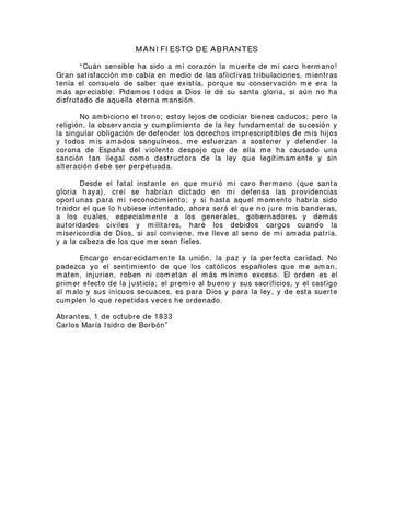 Manifiesto de Abrantes