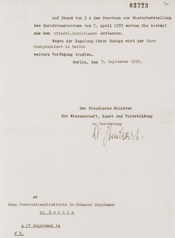 Law for the restoration of the professional civil service