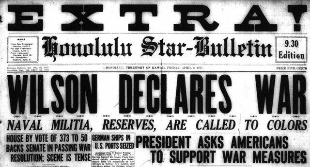 Gli USA entrano in guerra e la Russia si ritira