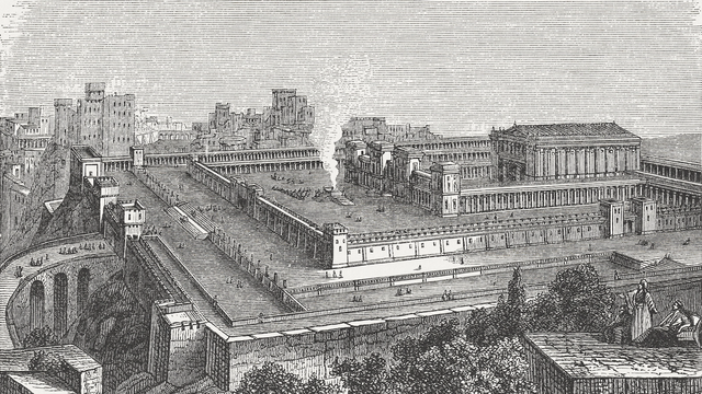 1st Temple built by King Solomon