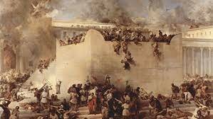 Destruction of the 1st Temple by Babylon.  First Jewish Exile from the land of Israel.