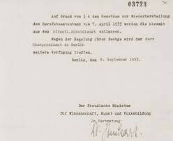 Law for the Restoration of the Professional Civil Service