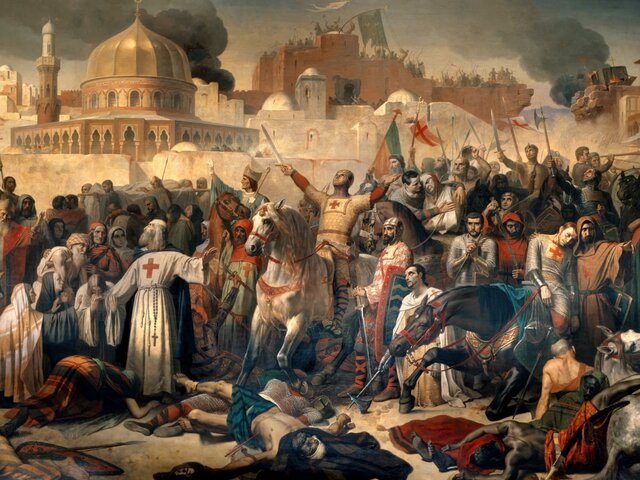 The Crusaders conquer Israel and massacre its Jewish inhabitants