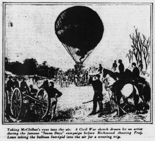 Hot air balloons in the war
