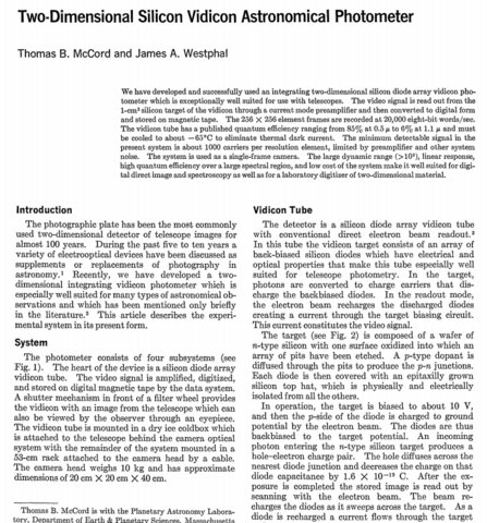 FOTOMETRO ASTRONIMICO VIDICON