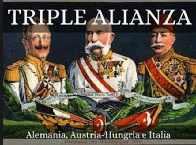 Triple Alianza entre Alemania, Austria e Italia.
