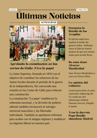 La constitución de 1812 “La pepa”