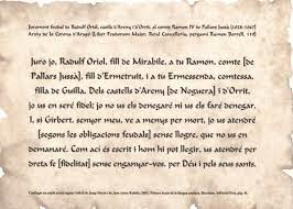 EL NAIXEMENT DEL CATALÀ ESCRIT