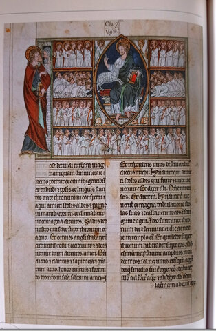 Pàgina del saltiri d'Ormesby (ca. Inicis del s. XIV dC)