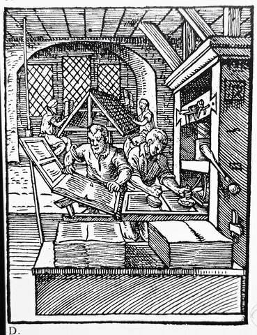 Fragment de les xilografies pel llibre dels oficis (Ständebuch) de Jost Amman