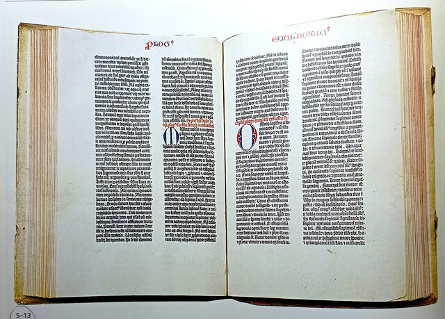 Pàgines de la Bíblia de Gutenberg