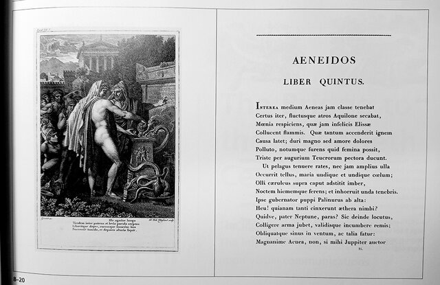 Pàgines de Vergil's Bucolica, Georgica, et Aenis, impreses per Pierre Didot