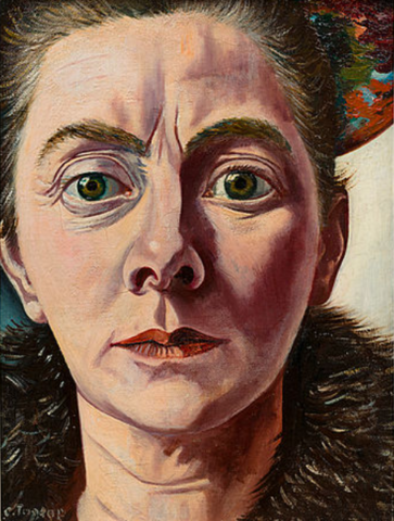 Zelfportret met bontkraag