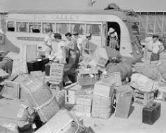 Japanese Americans sent to interment camps