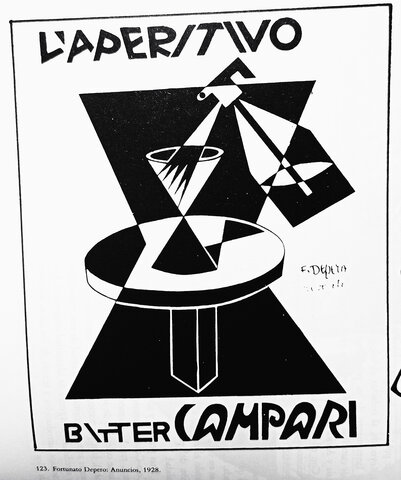 Anunci publicitari del futurista Fortunato Depero