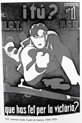Cartell de la Guerra Civil Espanyola de Lorenzo Goñi