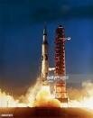 The Saturn V first launched