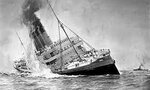 Hundimiento del Lusitania.