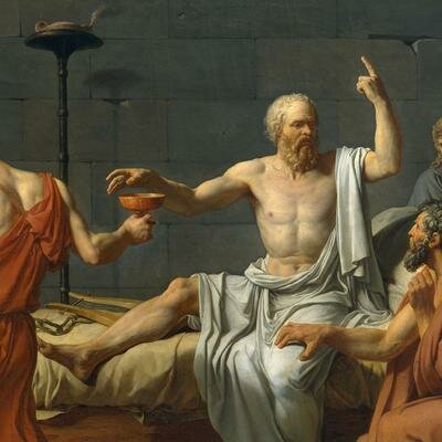 Muerte del filósofo Sócrates