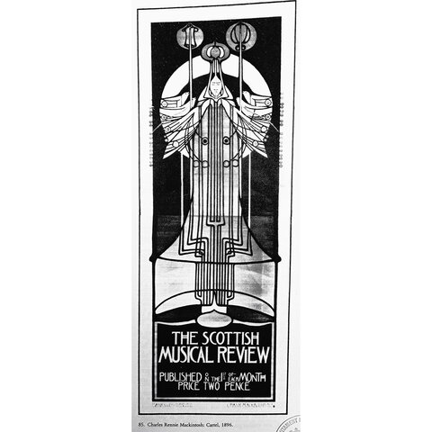 Cartell publicitari de Mackintosh per a The Scottish Musical Review.