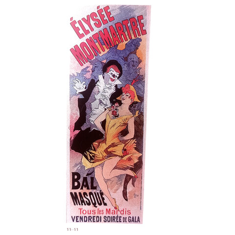 Cartell publiucitari "Èlysée Montmartre bal masqué" de Jules Chèret