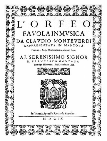 LA FAVOLA D'ORFEO
