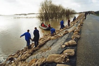 Overstroming riviergebied
